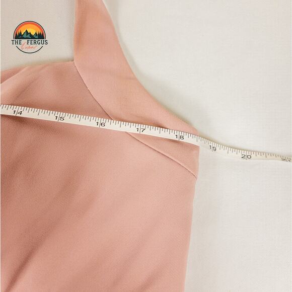 CHIFFON ALFRED ANGELO LOVES FIRST BLUSH Halter Neckline Sweetheart Dress Size 14 - Picture 7 of 16